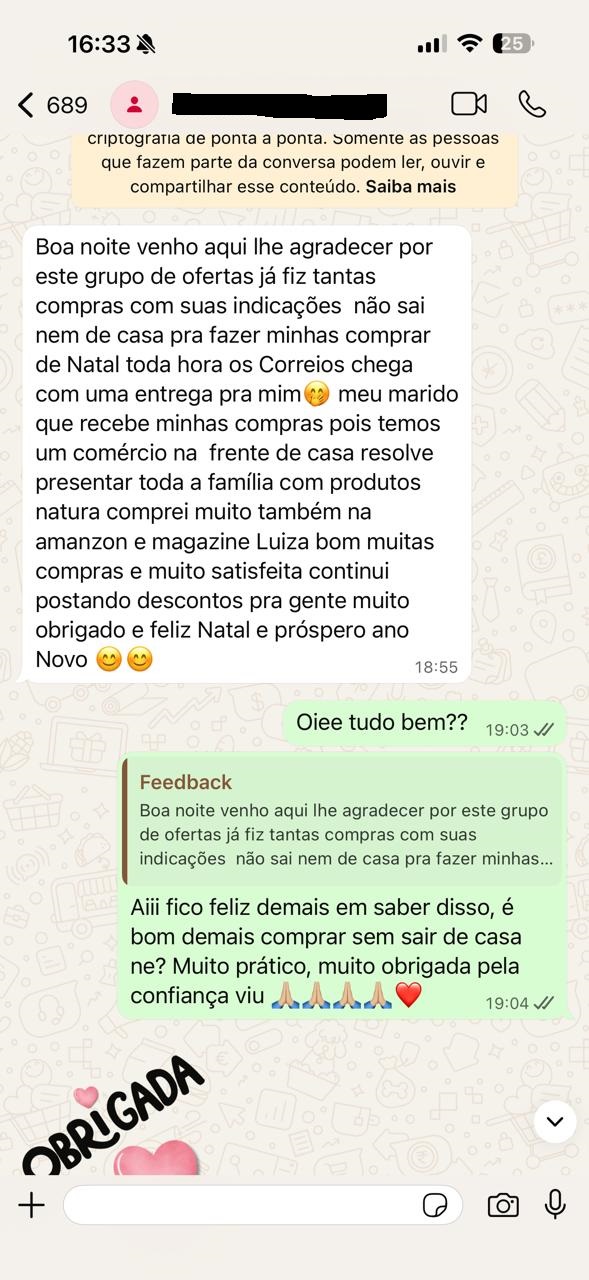 Print de conversa do grupo